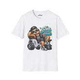 Workout Sloth Unisex T‑Shirt — “Sore Today, Stronger Tomorrow” Gym Tee