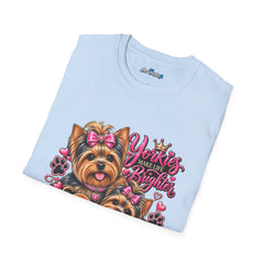 Yorkie Make Life Brighter Unisex T-Shirt