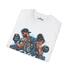 Gym Life Lion Unisex T-Shirt — Couple Fitness Weightlifting Tee