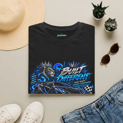 Built Different Lion Graphic Unisex T‑Shirt — Bold Blue Streetwear Tee