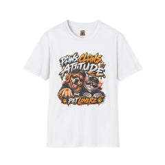 Paws, Claws & Attitude unisex T-Shirt — Funny Pet Lover Graphic Tee