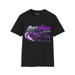 Built Different Racing Unisex T-Shirt — Purple Muscle Car Graphic Tee