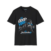 Good Vibes Gorilla T‑Shirt — Streetwear Graphic Tee with Blue Accents