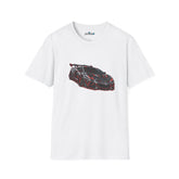 Racing Supercar Tee Unisex – Black Red Sports Car Graphic T-Shirt