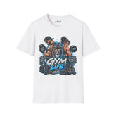 Gym Life Lion Unisex T-Shirt — Couple Fitness Weightlifting Tee