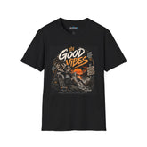 Good Vibes Graphic T-Shirt — Retro Sunset Palm Beach Tee