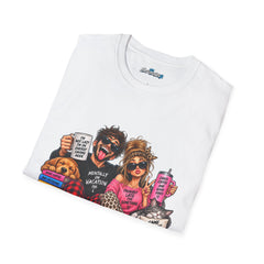 Couples Funny Coffee Unisex T-Shirt — ‘Mentally on Vacation’ Humorous Graphic Tee