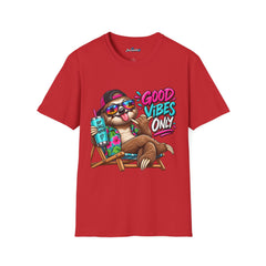 T‑Shirt — Good Vibes Only Unisex Sloth Graphic Tee