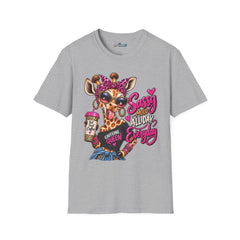 Sassy Mood Giraffe Unisex Graphic T-Shirt