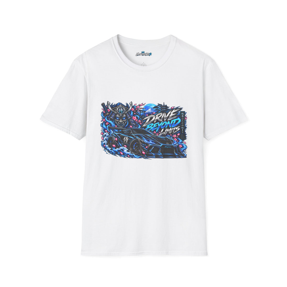 Drive Beyond Limits Unisex T‑Shirt — Neon Samurai Racing Graphic Tee