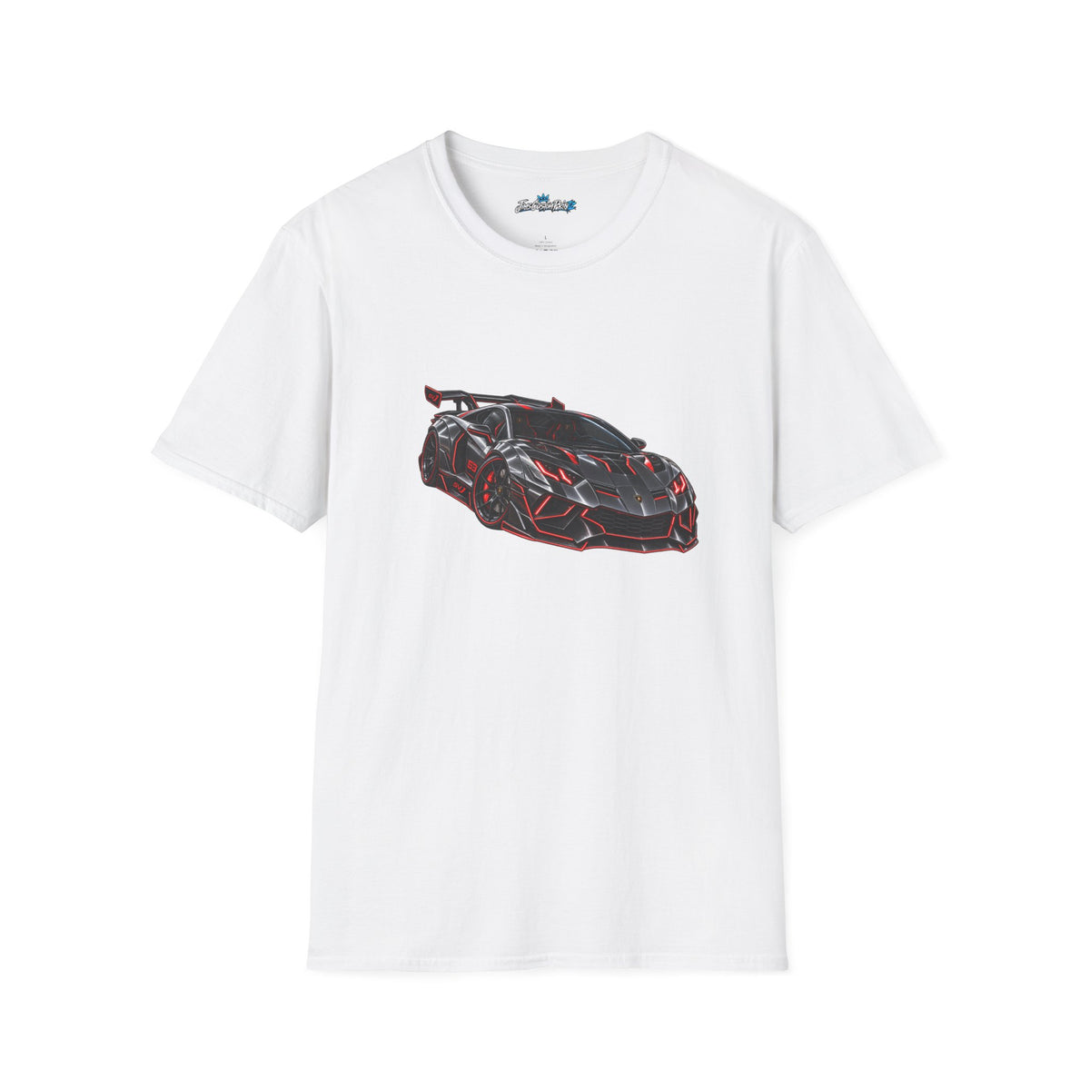 Racing Supercar Tee Unisex – Black Red Sports Car Graphic T-Shirt