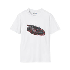 Racing Supercar Tee Unisex – Black Red Sports Car Graphic T-Shirt