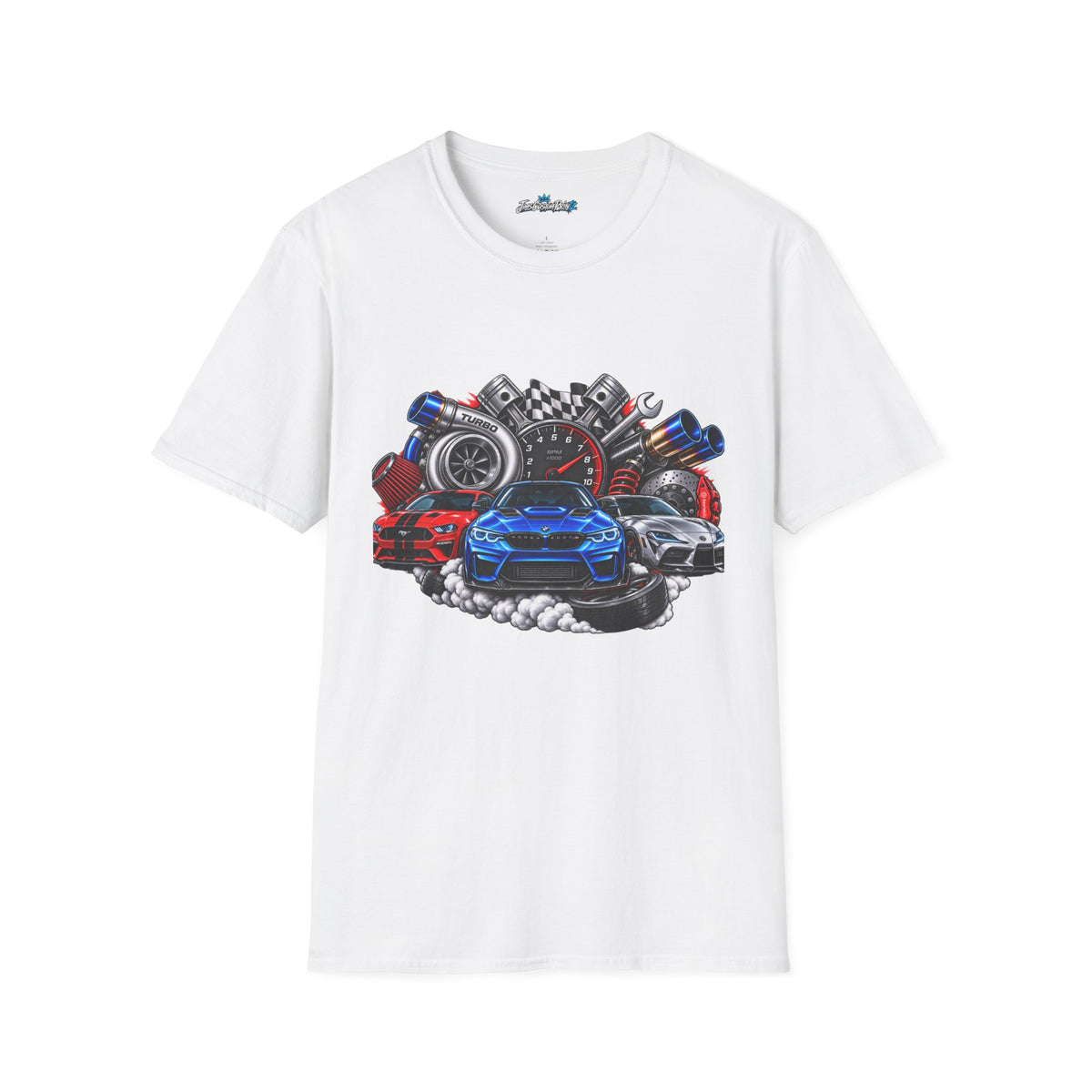 Racing Cars Engine Unisex Graphic T-Shirt — Turbo Speed Motorsport Tee