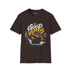Good Vibes Graphic T-Shirt — Retro Street Art Bear Tee